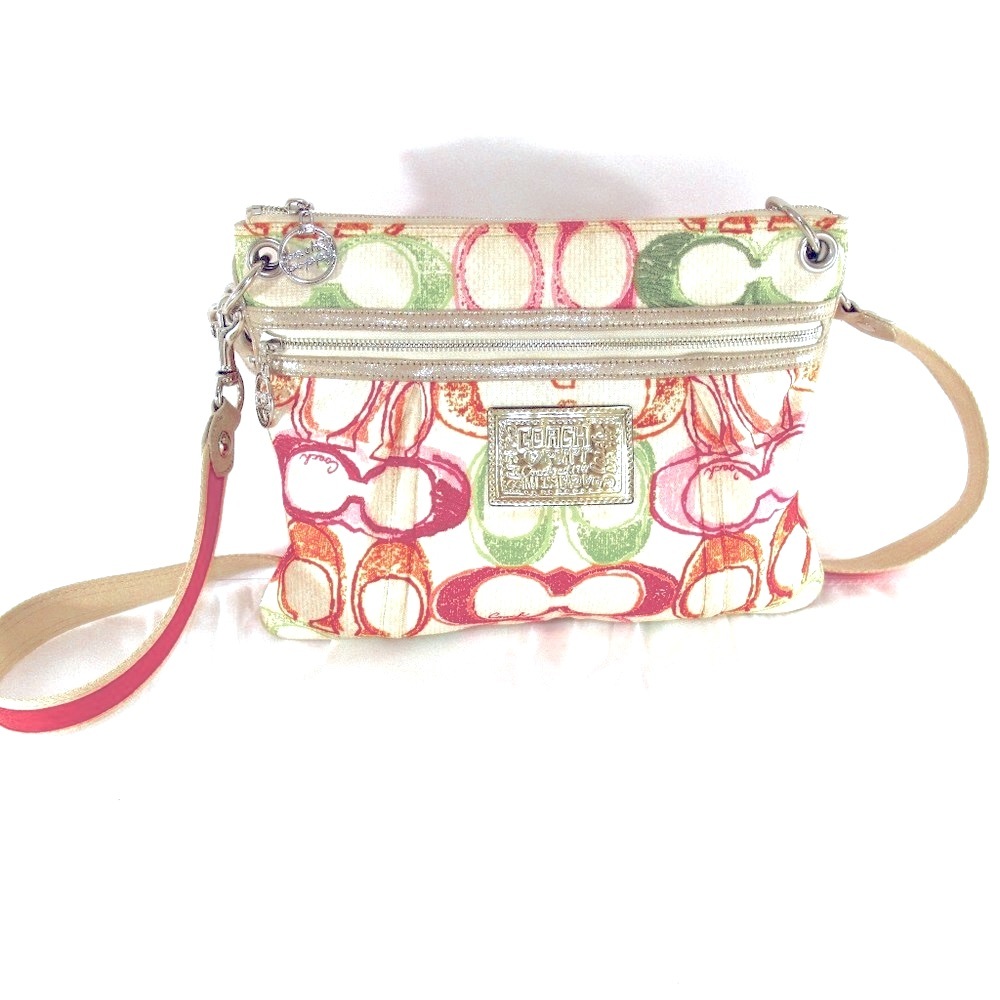 Coach Poppy Crossbody and Shoulder bag multicolored EUC - Picture 2 of 13